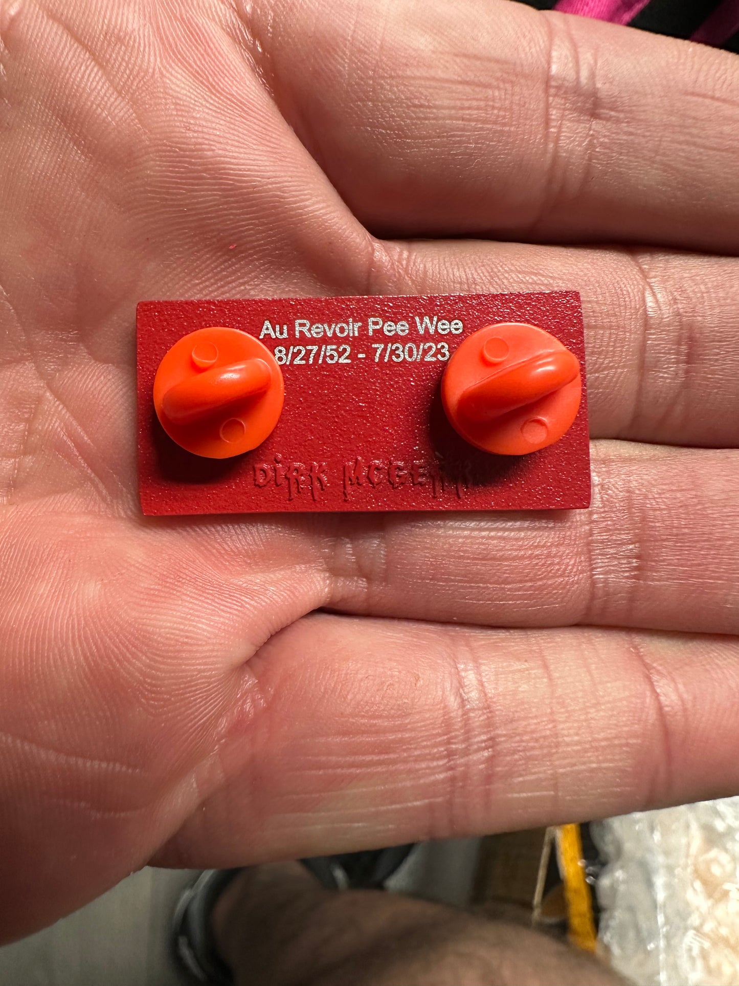 Peewees Big Adventure Enamel Pin