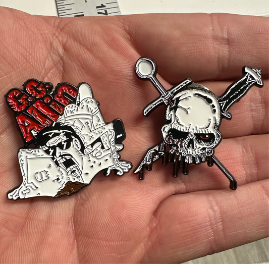 GG Allin enamel pin