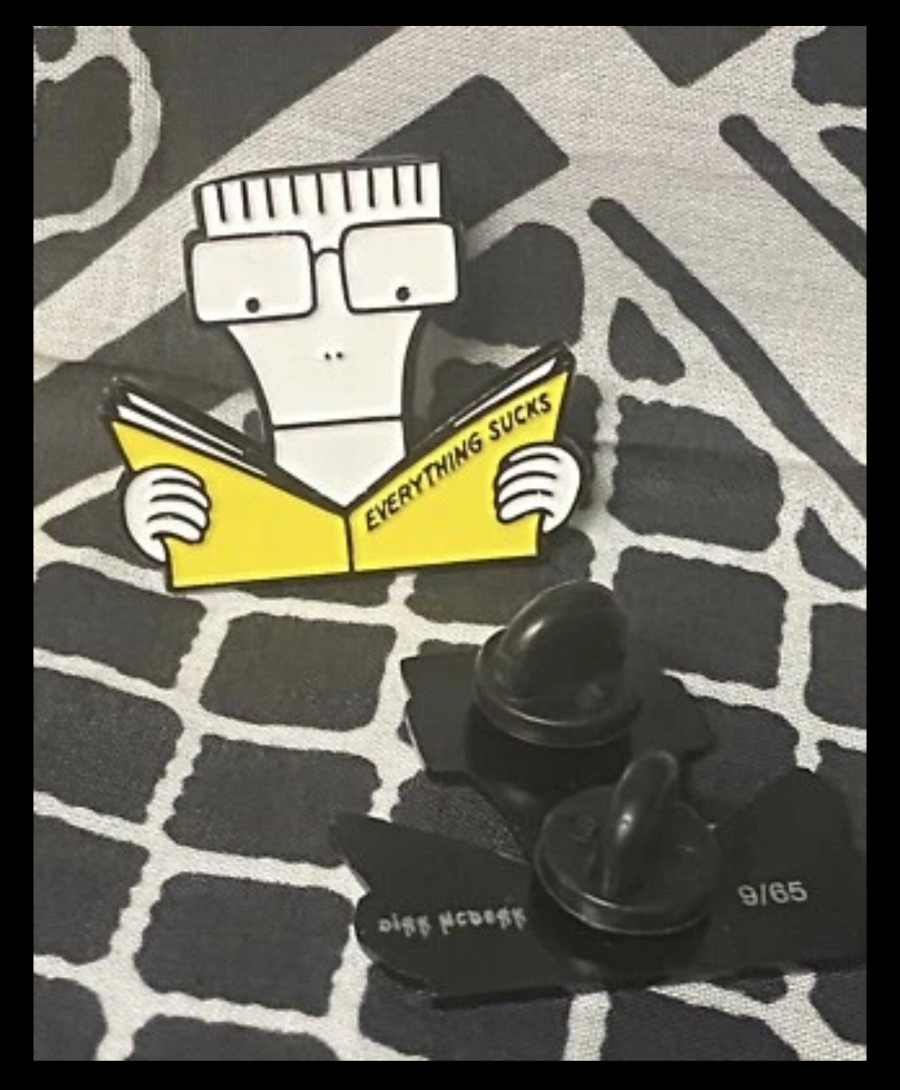 Descendents Milo everything sucks enamel pin