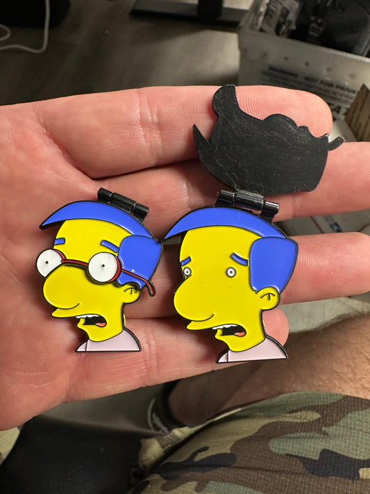 Milhouse Flip Pin