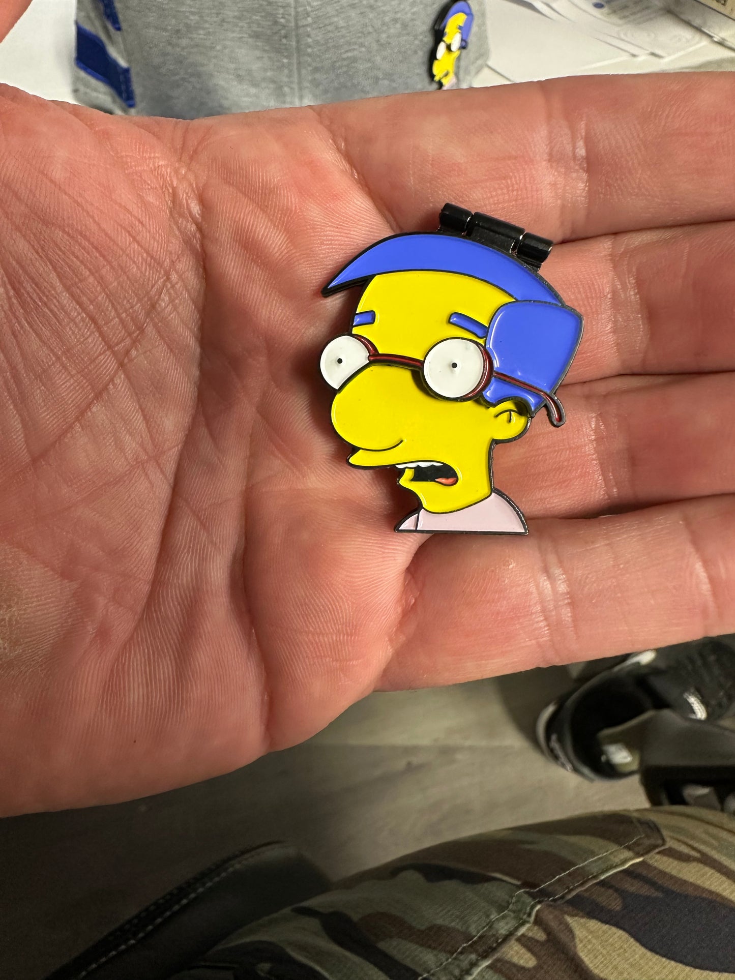 Milhouse Flip Pin