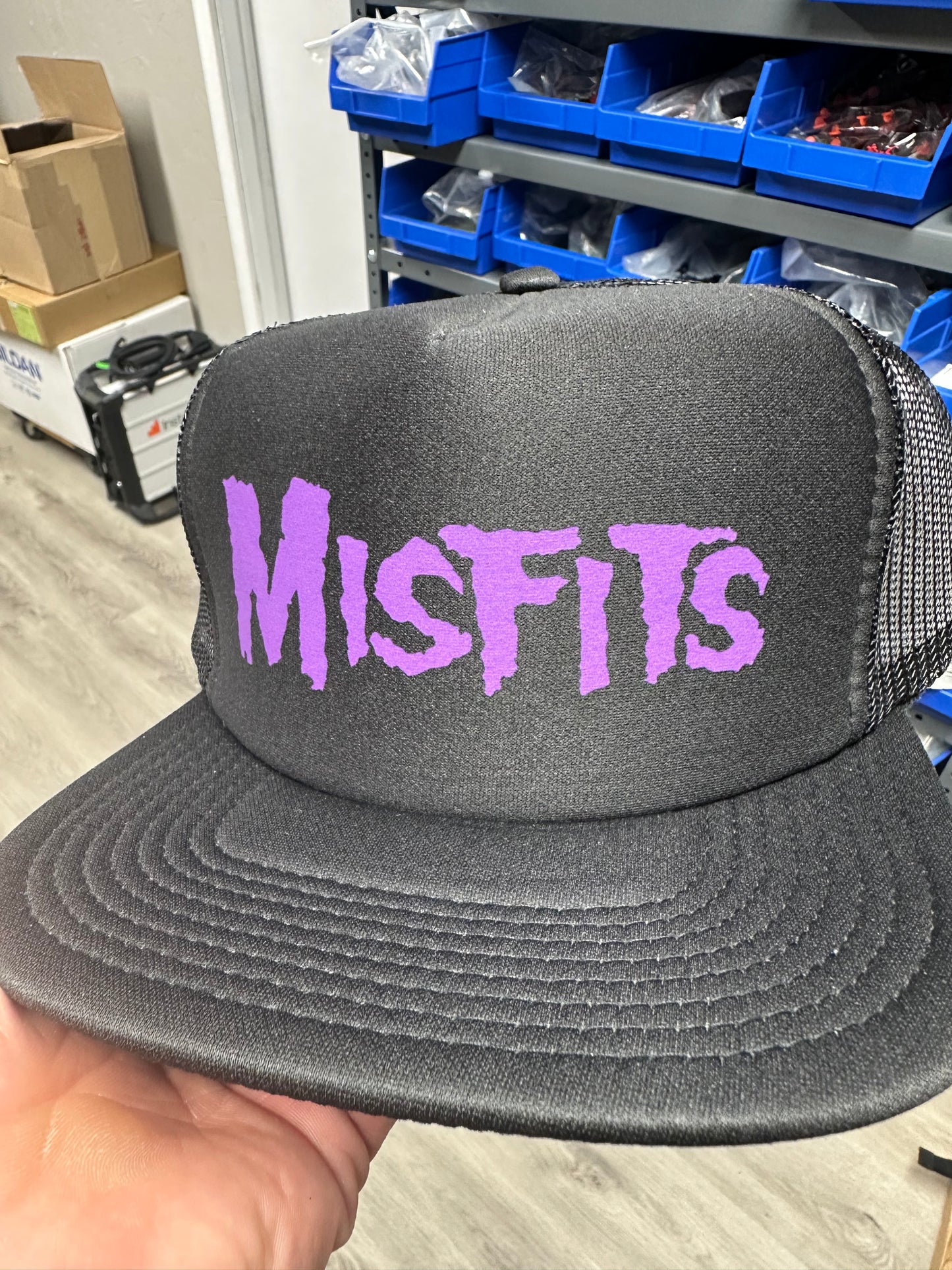 MISFITS trucker hat - purple logo