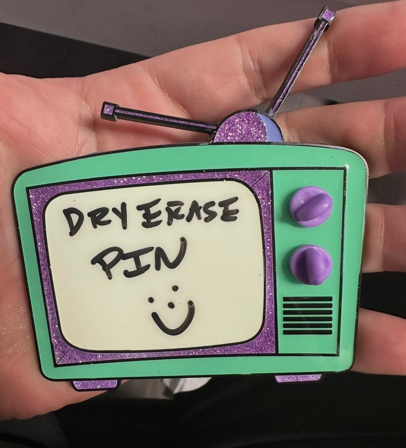 TV Timestamp Dry Erase Pin
