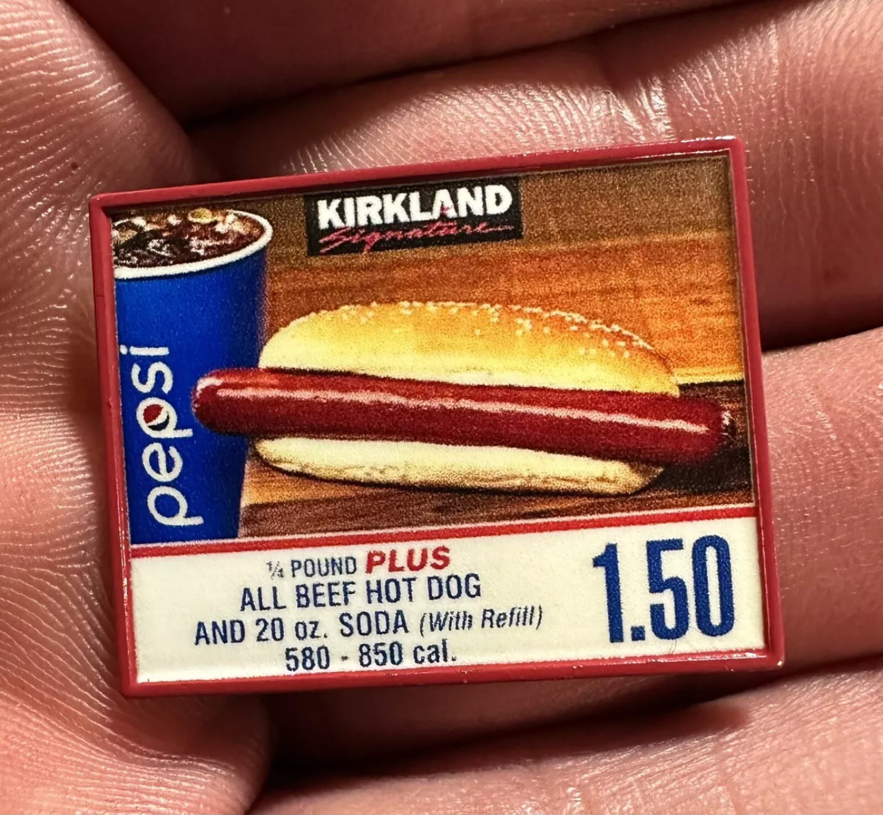 Costco Hotdog Enamel Pin