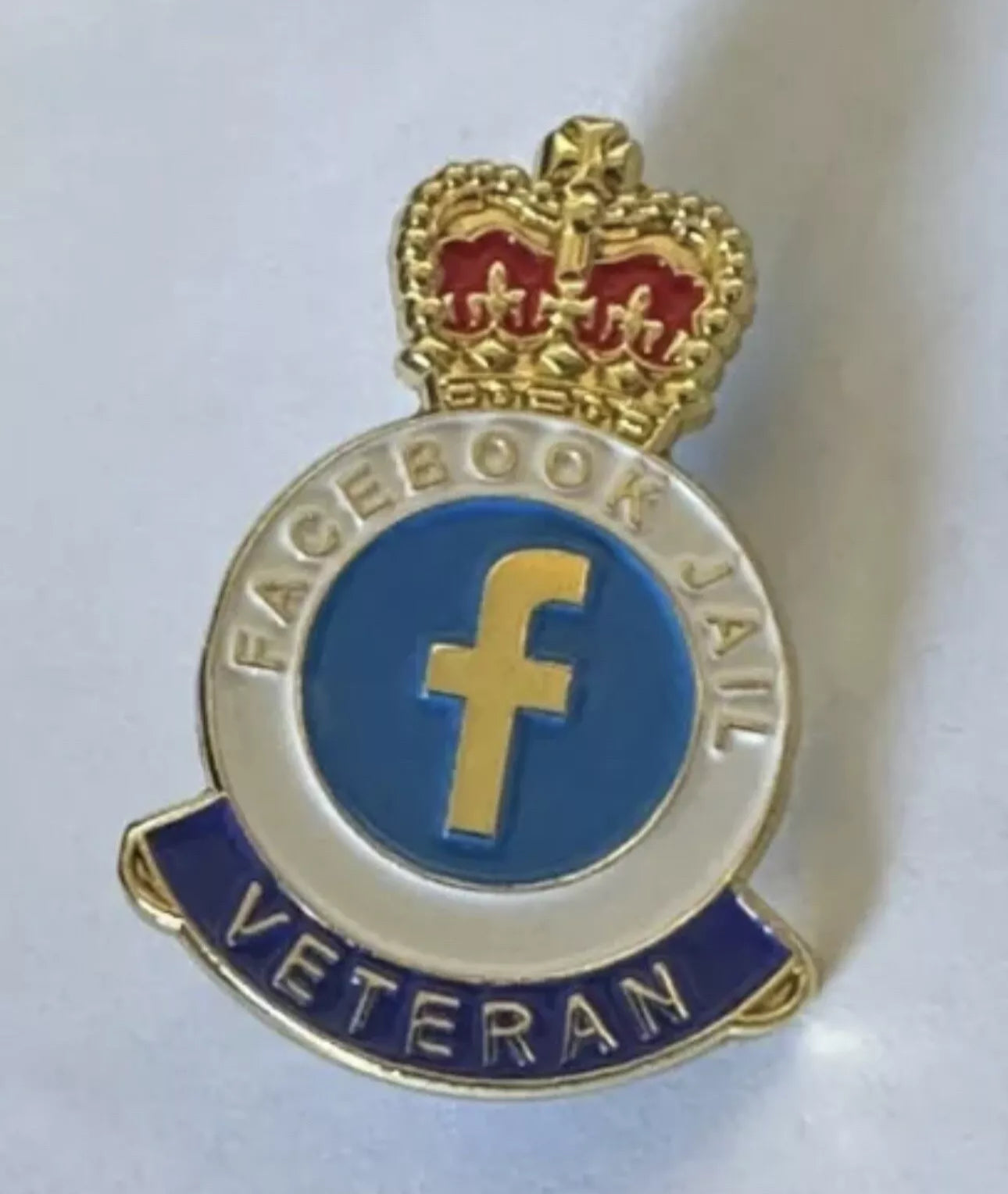 Facebook Jail Veteran Enamel pin