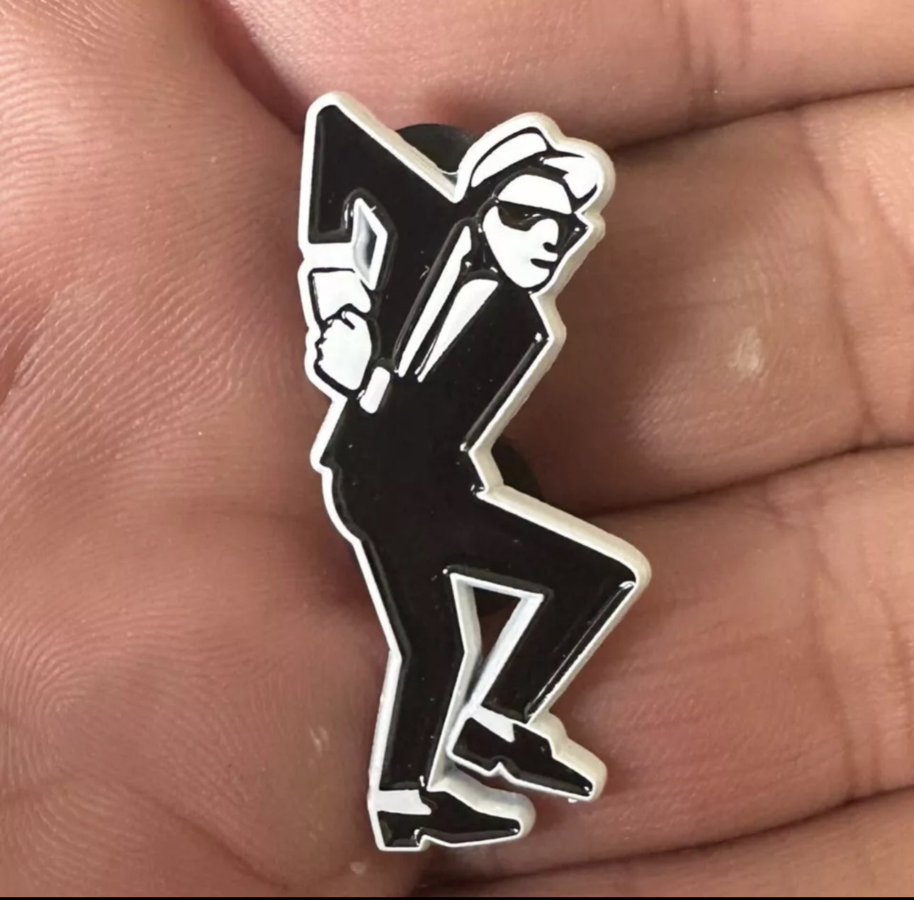 2 Tone SKA Enamel Pin