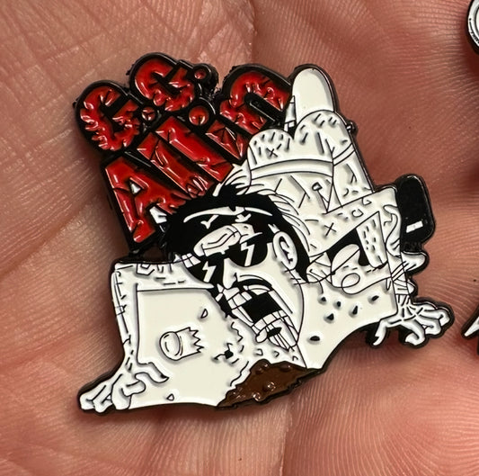 GG Allin enamel pin