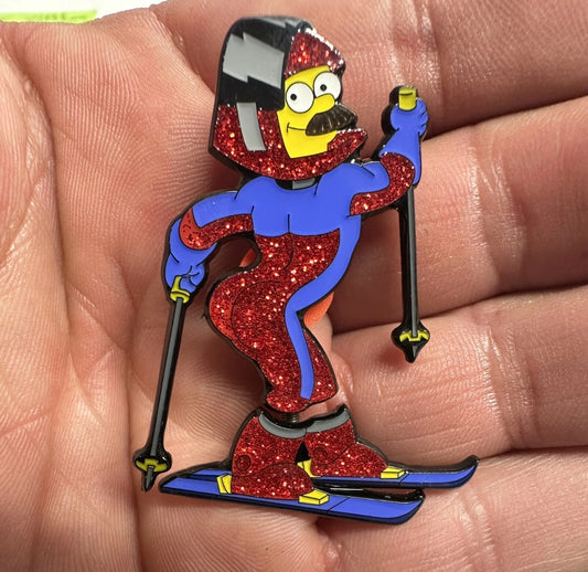Sexy Flanders “Bum Shaker” enamel pin V2