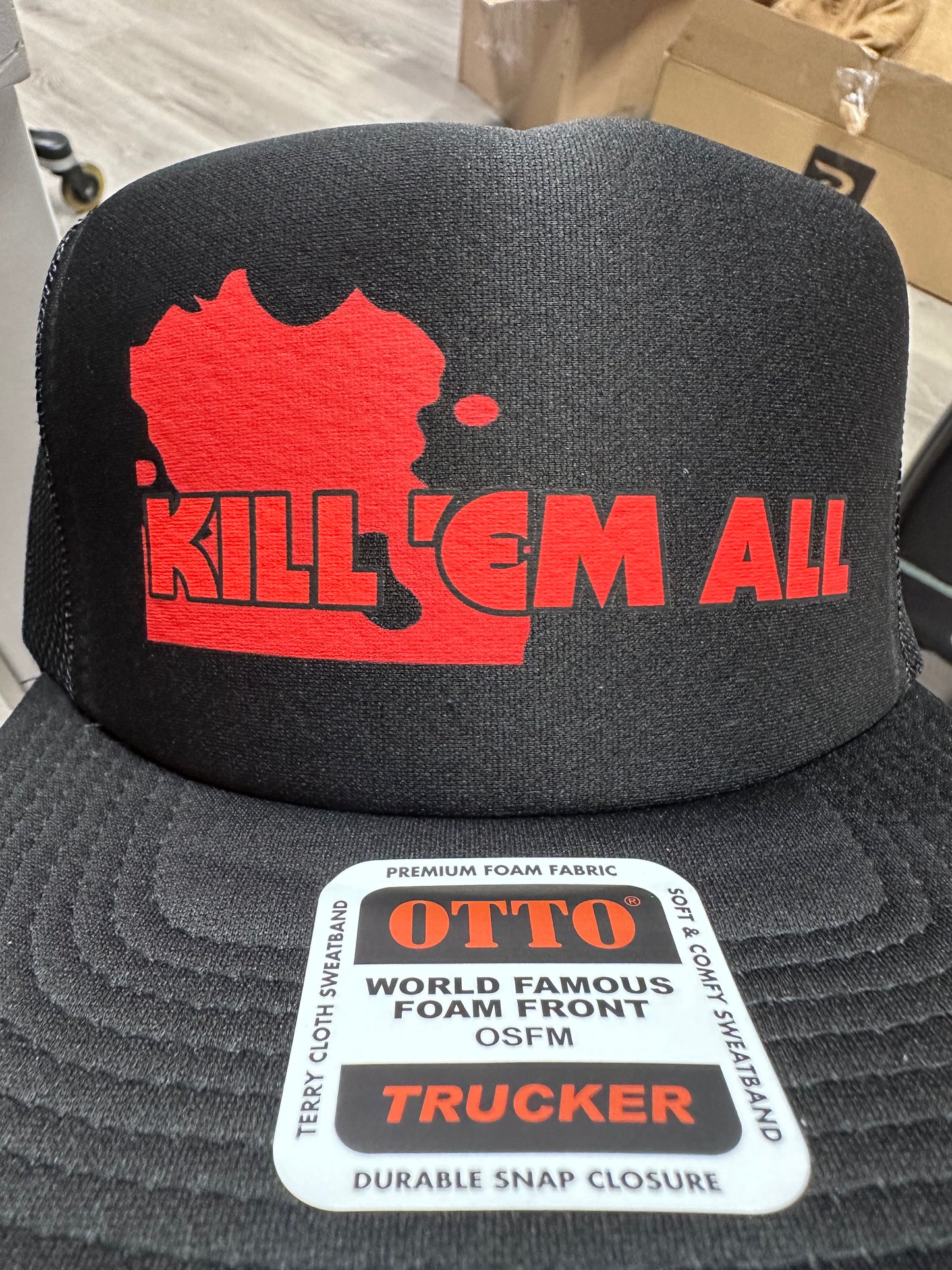 Kill Em All trucker hat